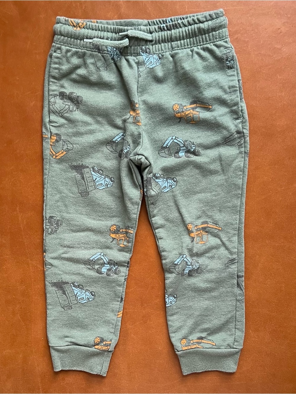 CARTERS Olive Construction Truck Joggers, 4T